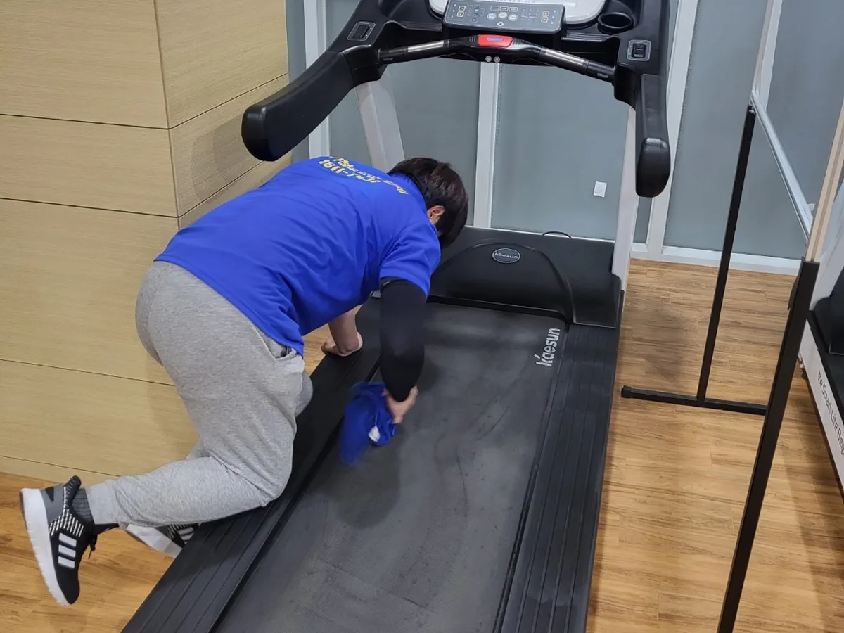 울진군 매화면 피트니스 라커 검사실 위생청소 사례 - 행진크린